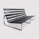 Rare “Bijenkorf” slatted bench by Kho Liang Ie for Artifort 1960s
