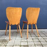 Set of 4 baumann chairs by designer max bill