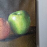 Oil painting on canvas still life apples countryside decoration