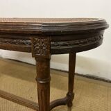 Louis XVI piano bench with caning