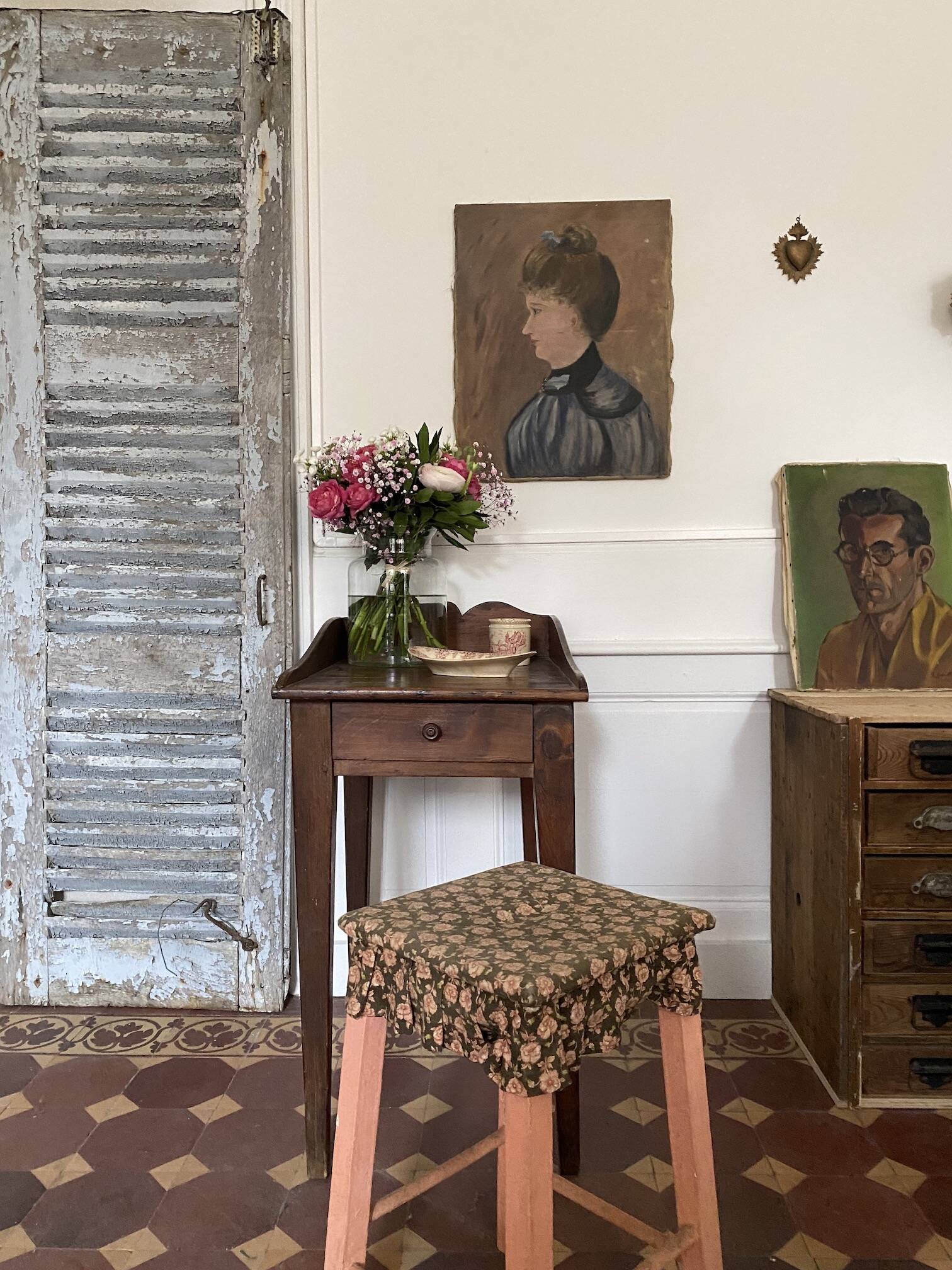 Portrait de femme sur toile