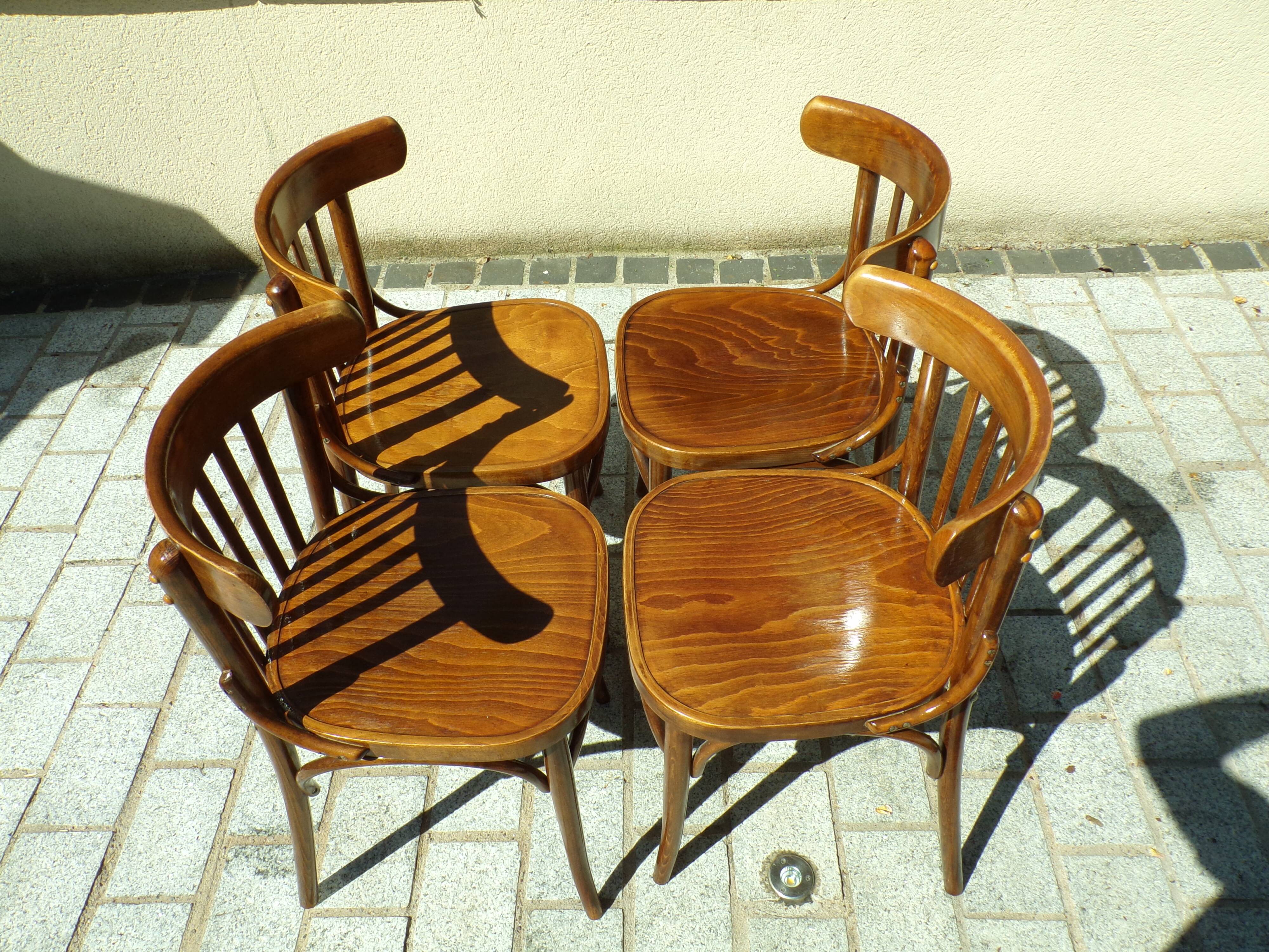 Set of 4 vintage bistro chairs