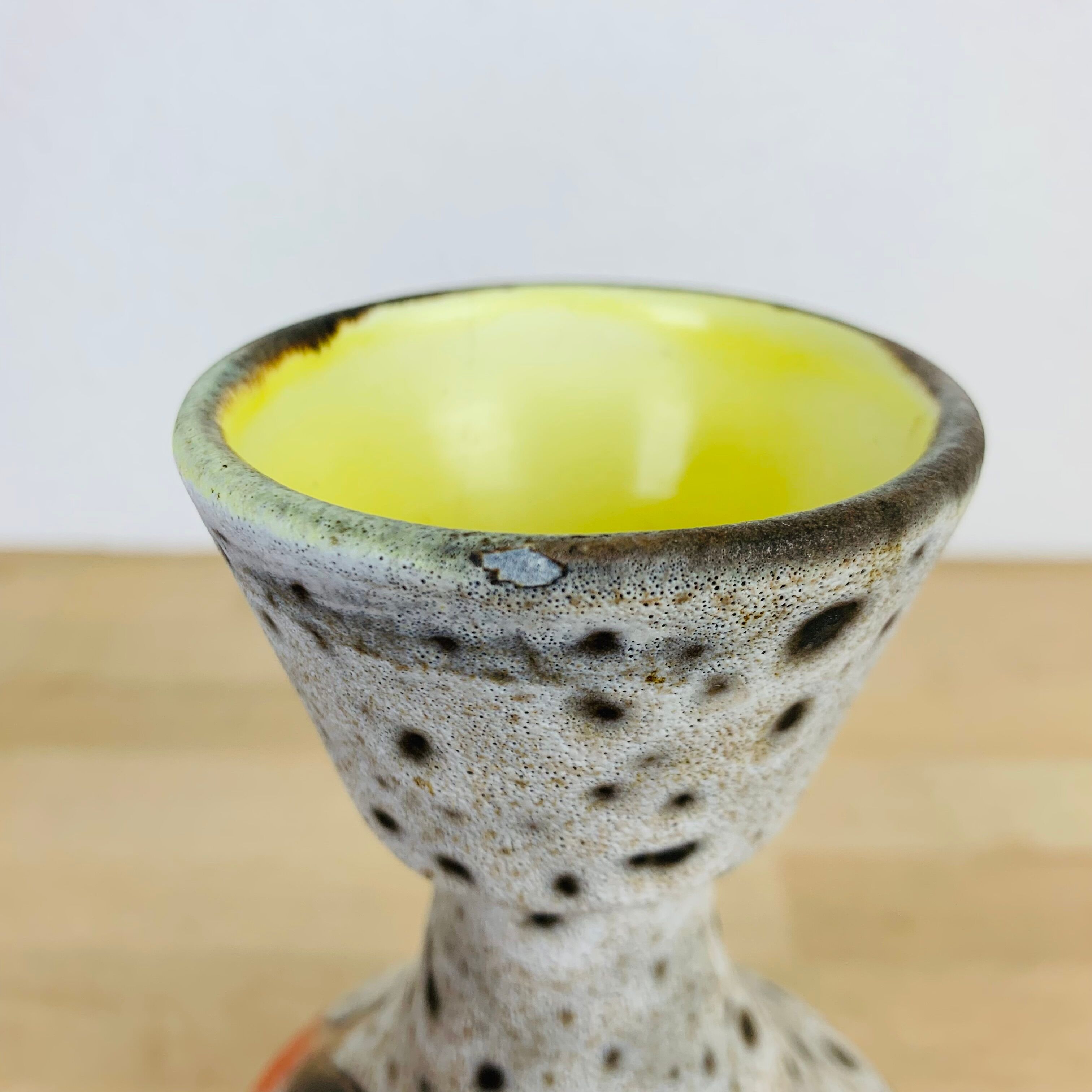 Vase signed Marius Bessone ceramic Vallauris