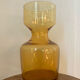 Amber glass vase