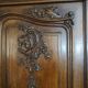 Upper part of an antique 19th-century dresser, Louis XV style.