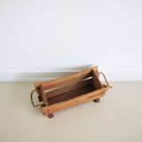 Wooden magazine rack