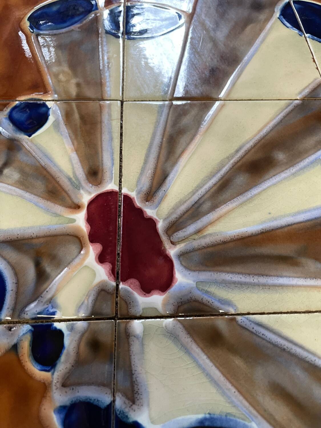 Ceramic coffee table Space Age 1970s