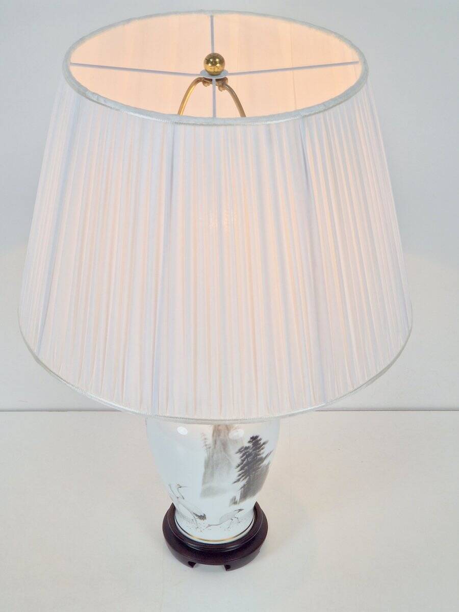 Japanese Table Lamp by Haruo Momoki for Franklin Porcelain, 1980s