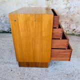 Scandinavian 4-drawer teak chest of drawers by Kempkes 1960s