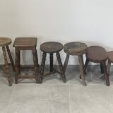 Set of 6 disparate stools