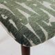 Modern set of 6 dining chairs, jacquard upholstery with patterns.