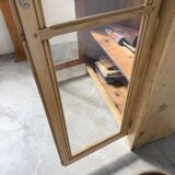 Glass cabinet or display case in pine 1950