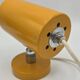 Pair of yellow Space Age wall lights from the 1960s.