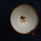 Tasse à thé en porcelaine motif japonais diam  9,5 cm