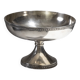 Silver-plated metal footed bowl decorated with two palmette friezes