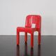 Red "Universale" chair by Joe Colombo / Kartell