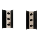Pair of vintage wall sconces, black metal and chrome, France, 1970.