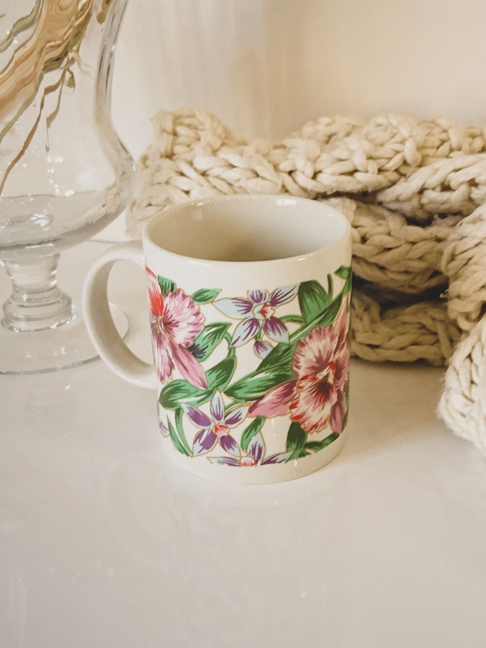 Regent stone tuffstone flowery mug handcrafted mug tree collection