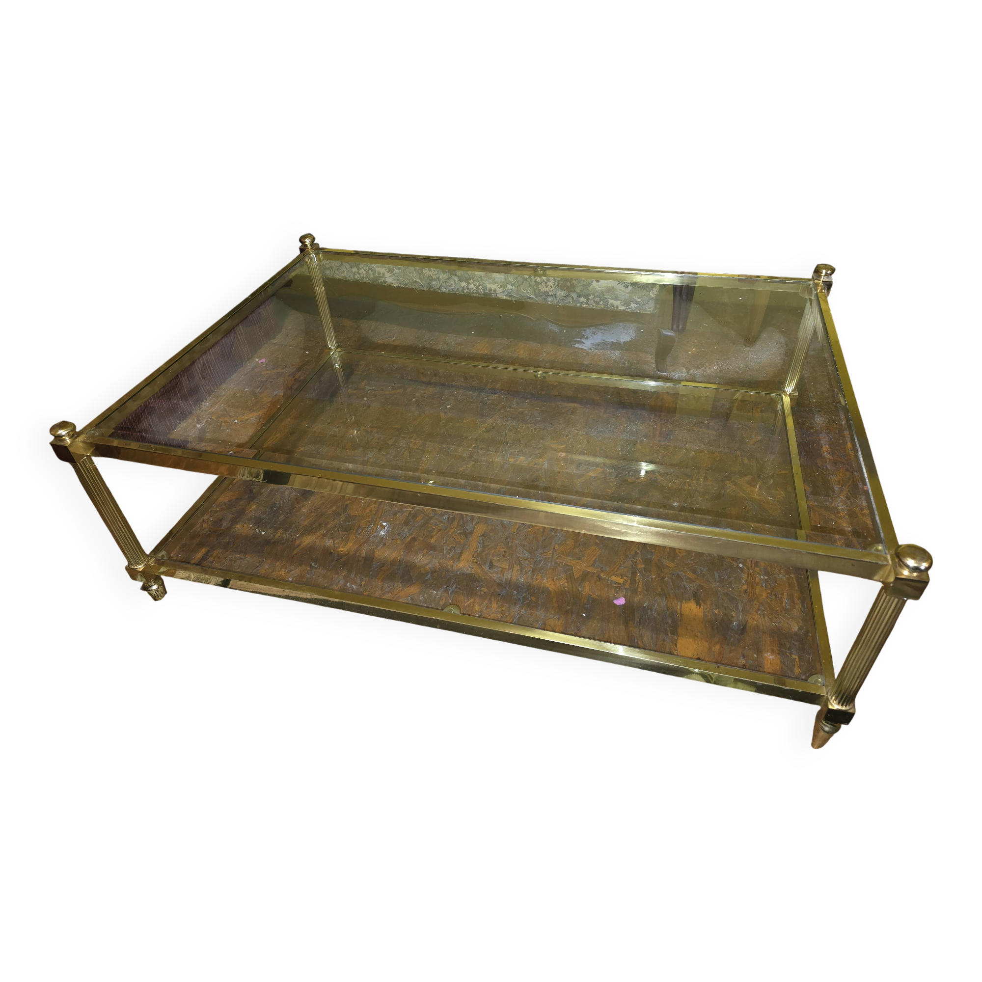 Brass coffee table