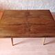 Vintage 60s style portfolio table with compass legs, renovated