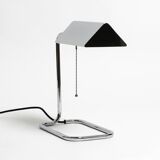 Large original 1980s chrome table lamp by Florian Schulz