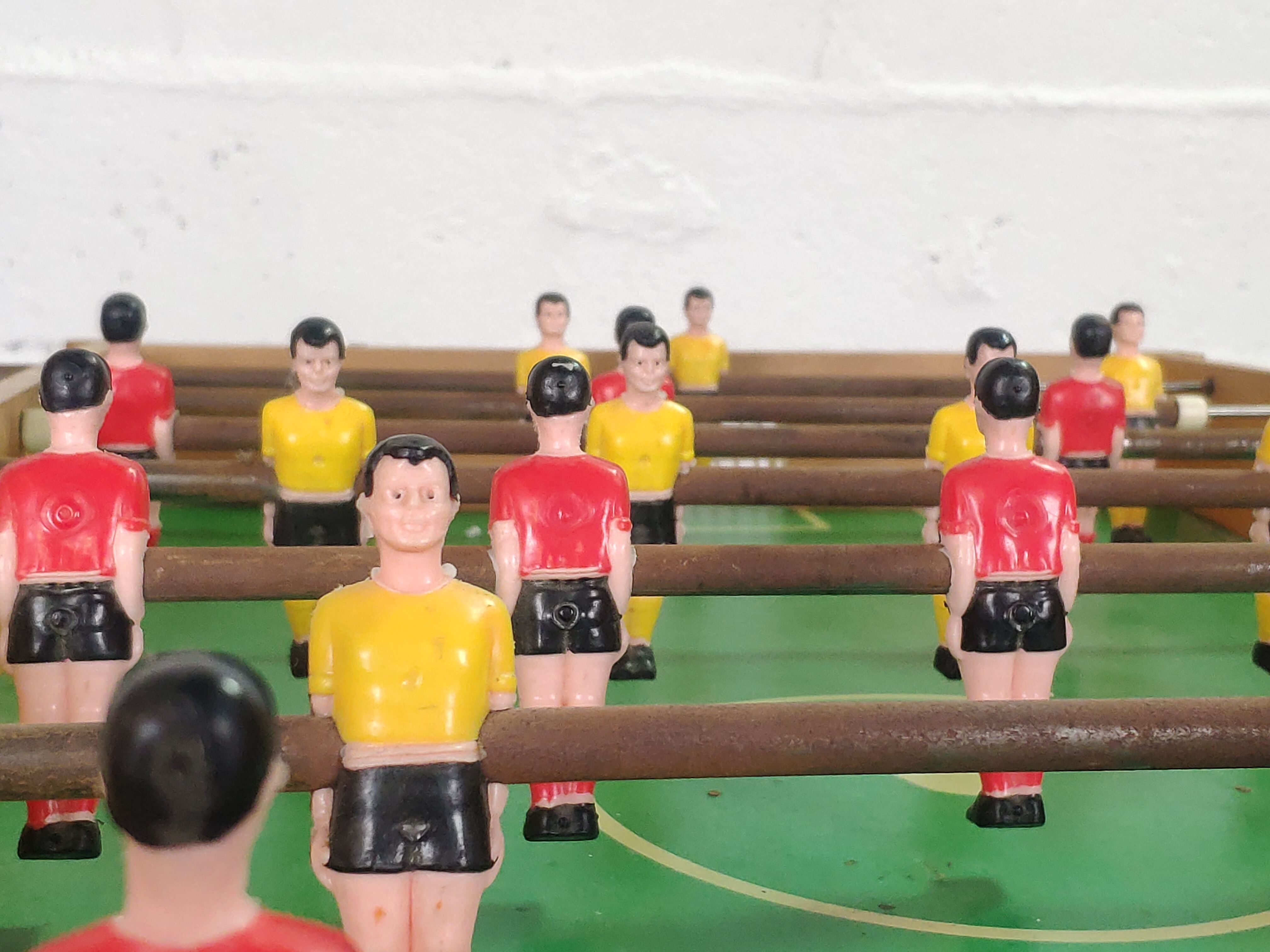 Folding vintage table football