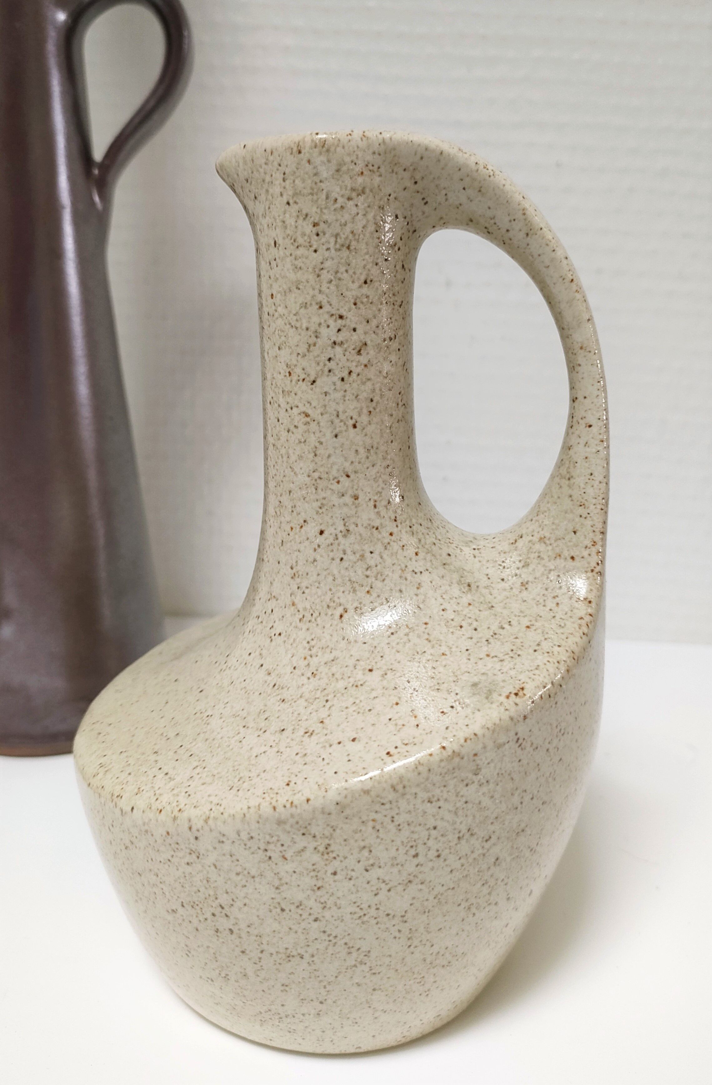 Trois vases céramique grès porcelaine vintage