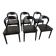 Lot de 6 chaises design bois noir — style premium