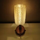 Vintage table lamp with plastic hood, 70s