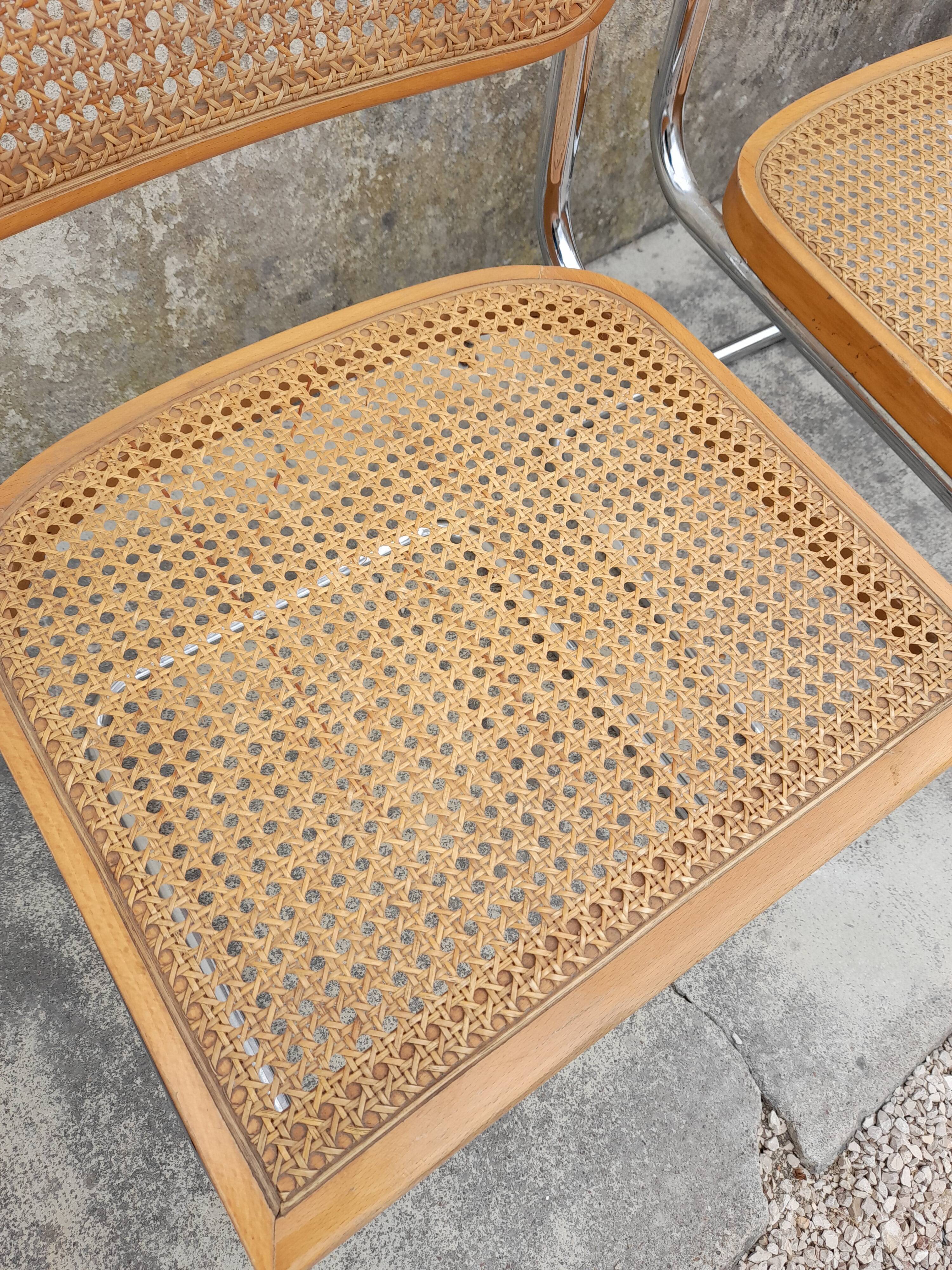 Pair of chairs B32 Marcel Breuer italy