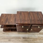Art Deco dressing tables in walnut and light walnut