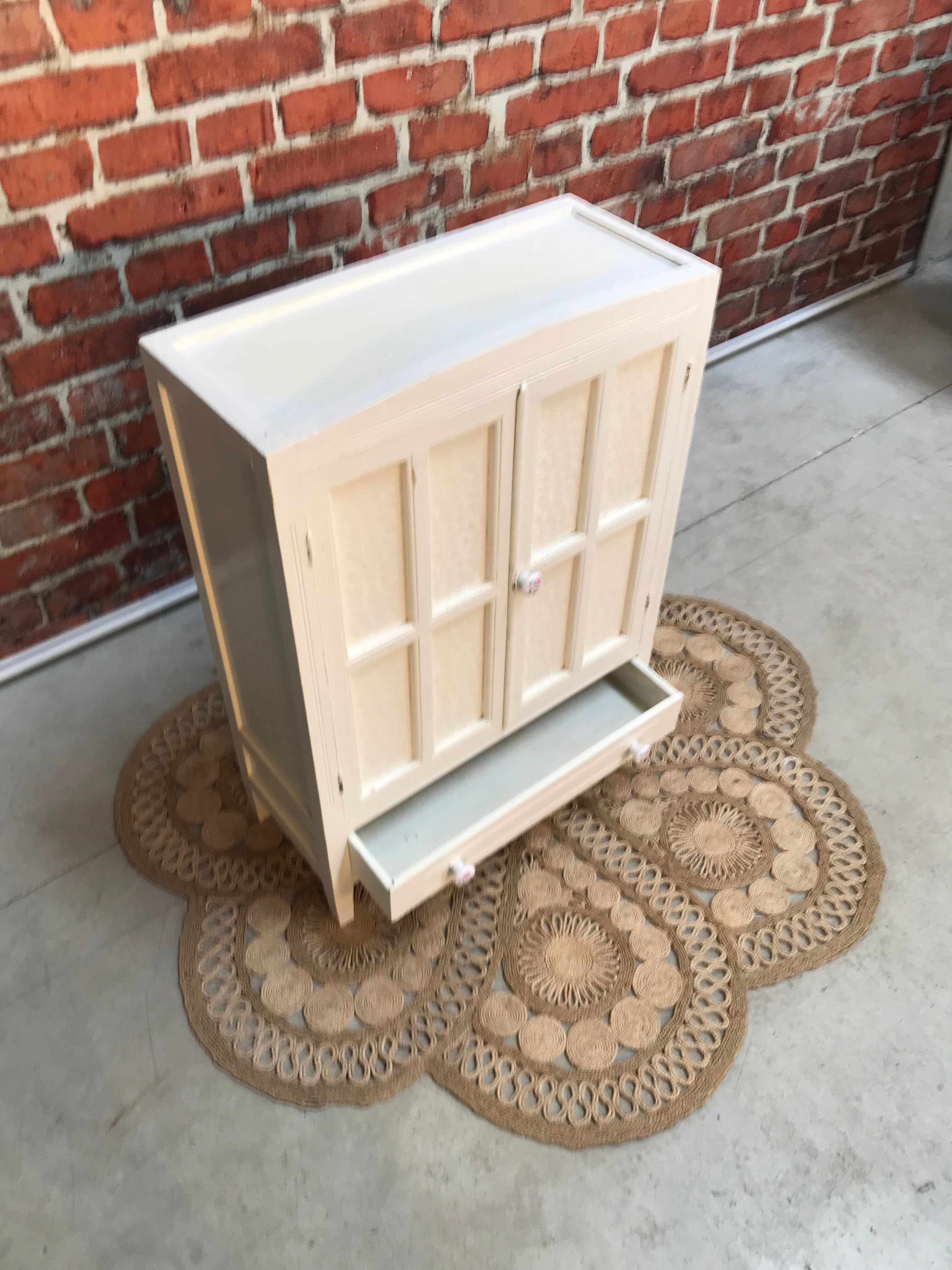 White storage cabinet