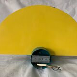 Colorful metal and glass wall light  Arlus 1980