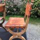 Set of 4 vintage brutalist chairs by Bram Sprij, Netherlands 1960s. in beech.