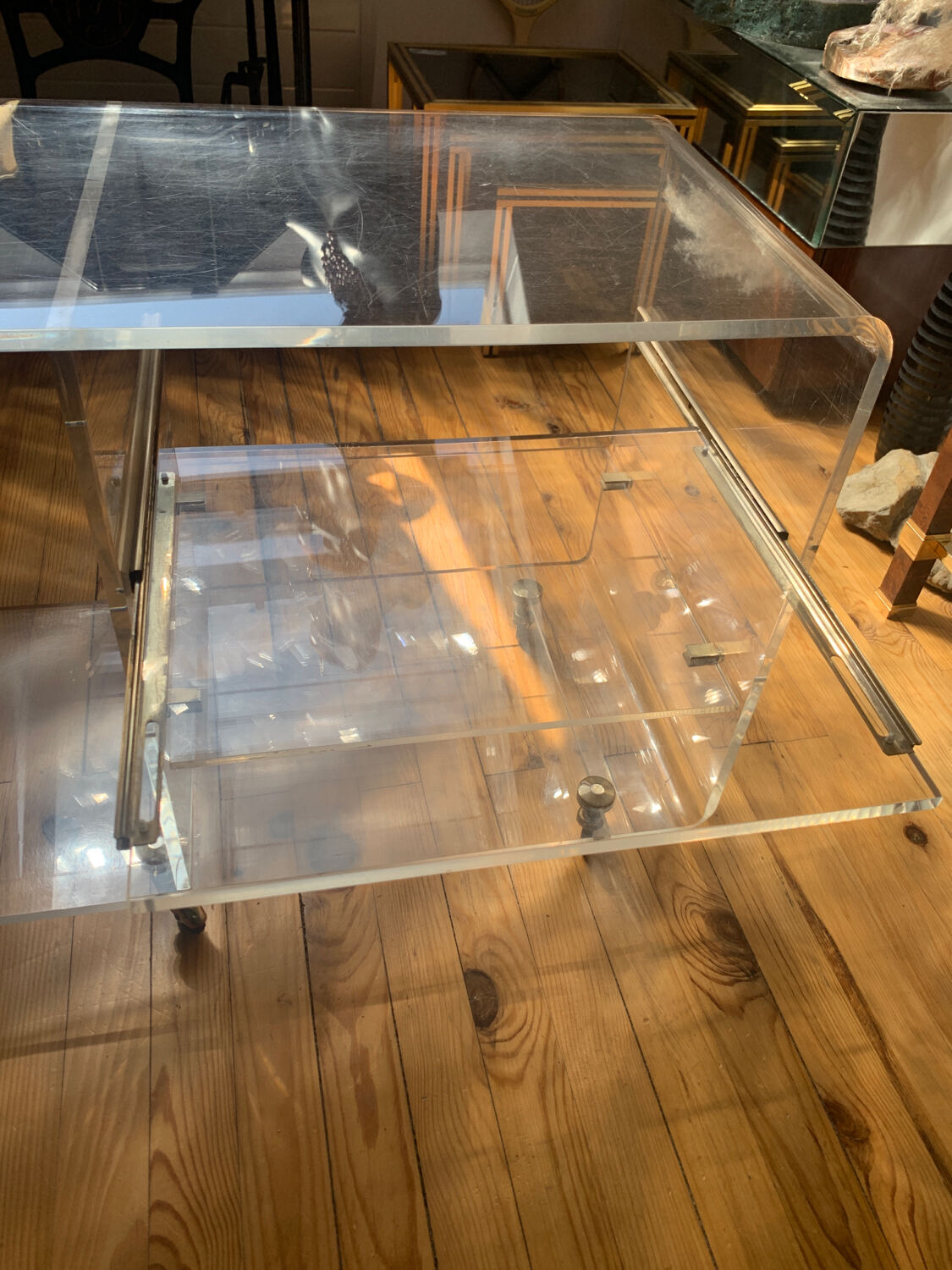 Plexiglass coffee table