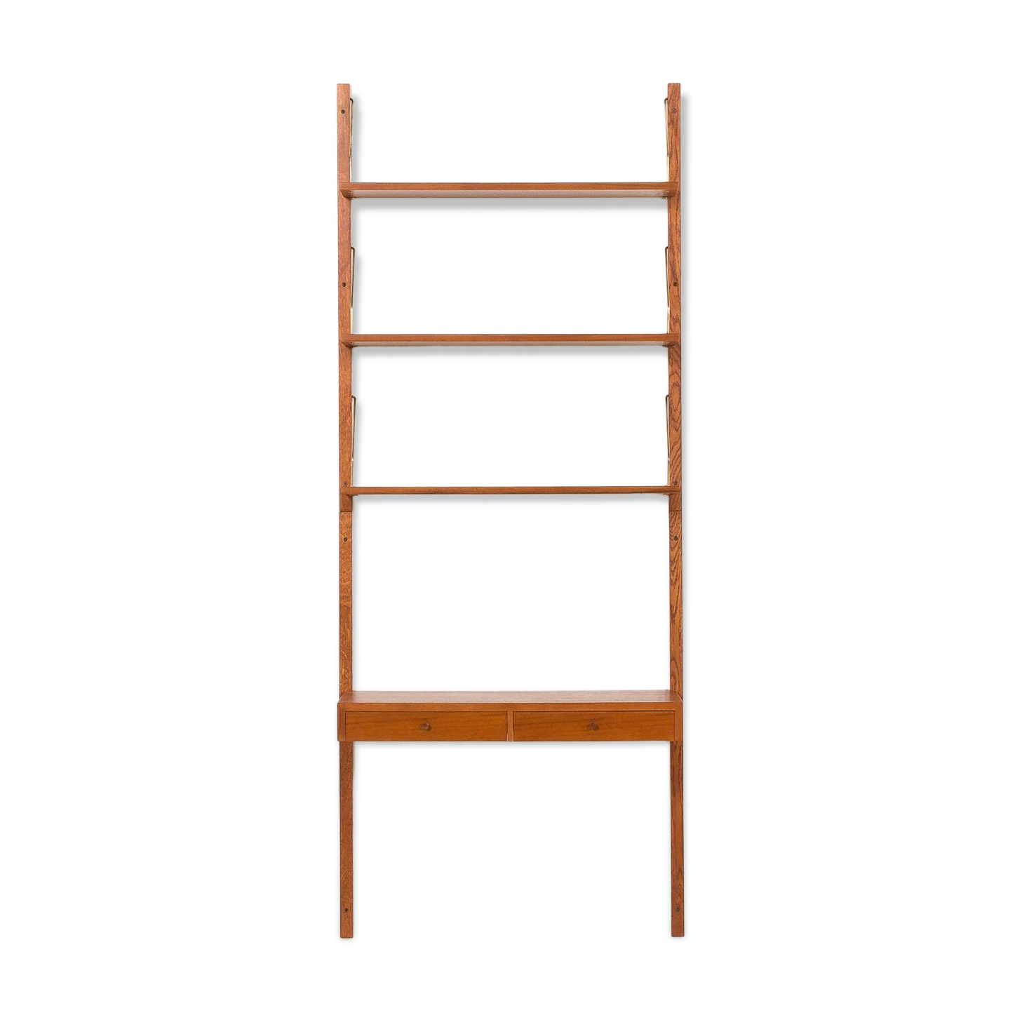 Danish teak shelving unt with a desk in the style of Poul Cadovius, 1960s
