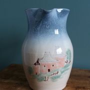 Jug signed by Atch, Chantal and Thierry Robert, Grès du Loir