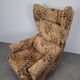 Mid-Century Czechoslovak Plush Wingback Recliner Chair, 1970s