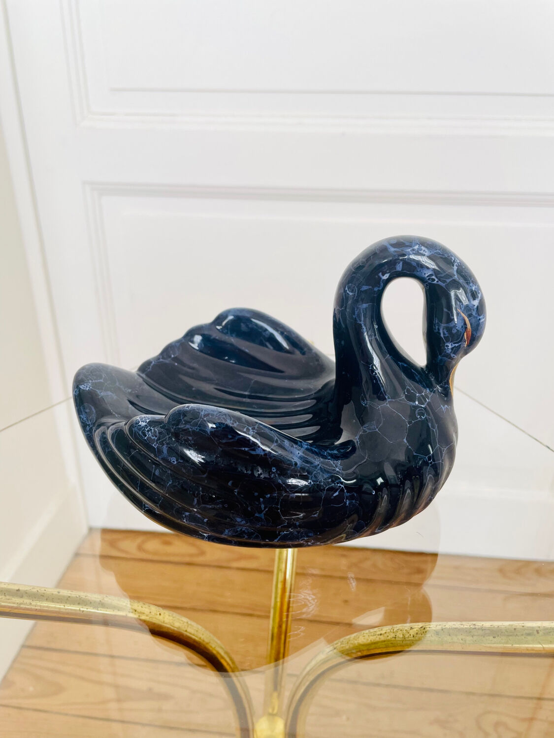 Porte-savon vintage zoomorphe cygne