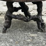 Raw wood coffee table