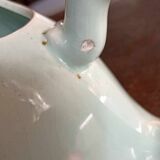 Hippopotamus pitcher in slip
