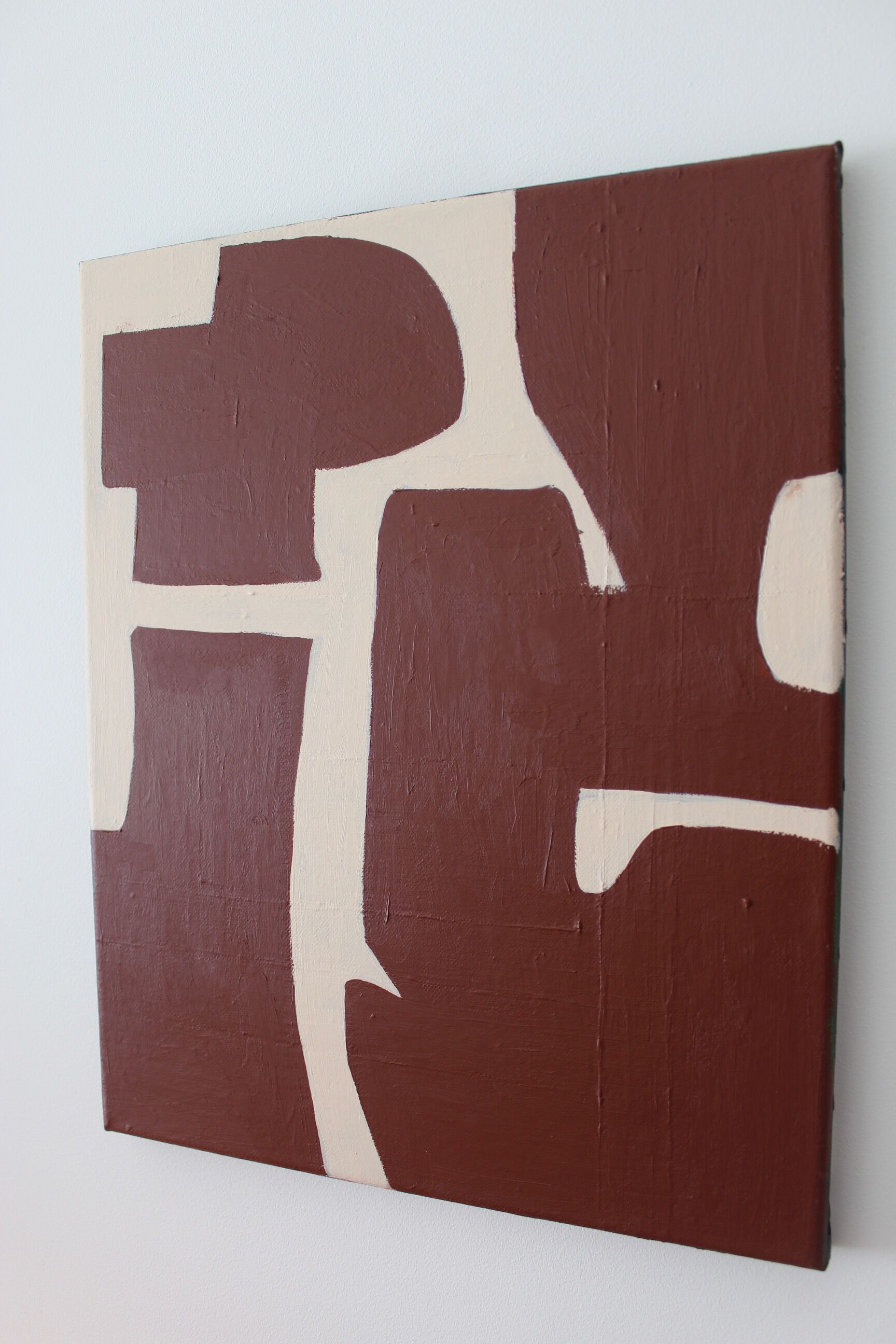 Organic abstract Bordeaux No. 1