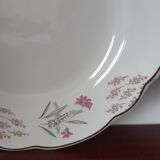 Assiettes fleurs rose