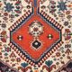 Ancient Asian wool rug, finely knotted, handmade 72 x 33 in.