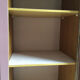 Vintage children's wardrobe wood and wicker