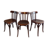 Suite 3 curved wooden bistro chairs