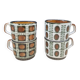 Set of 4 Boch 1966 Bernadette and Noix cups