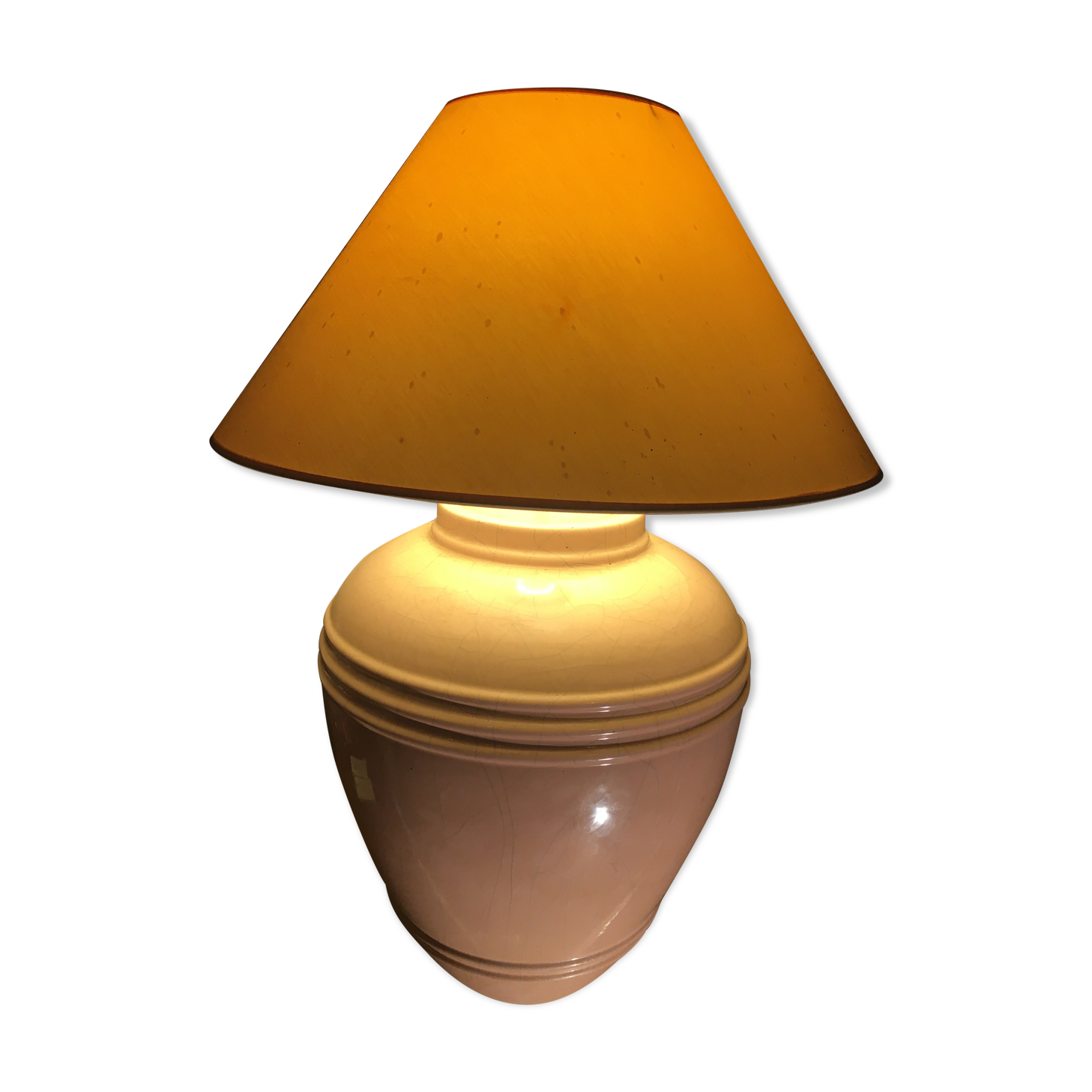 Pink ceramic lamp