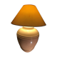 Pink ceramic lamp