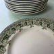 Set of 12 flat plates Moulin des loups model Mûrier